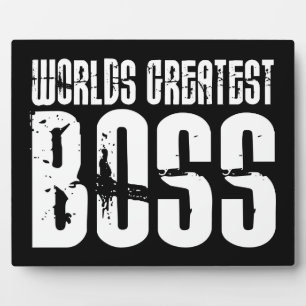 Funny Büro Humor Bosses : Der größte Boss der Welt Fotoplatte