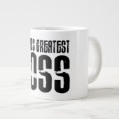 Funny Büro Humor Bosses : Der größte Boss der Welt Jumbo-Tasse (Vorderseite Rechts)