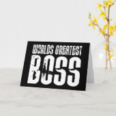Funny Büro Humor Bosses : Der größte Boss der Welt Karte (Gelbe Blume)
