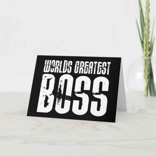 Funny Büro Humor Bosses : Der größte Boss der Welt Karte (Vorderseite)