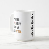 Funny Büro Humor Kaffeetasse (Vorderseite Links)