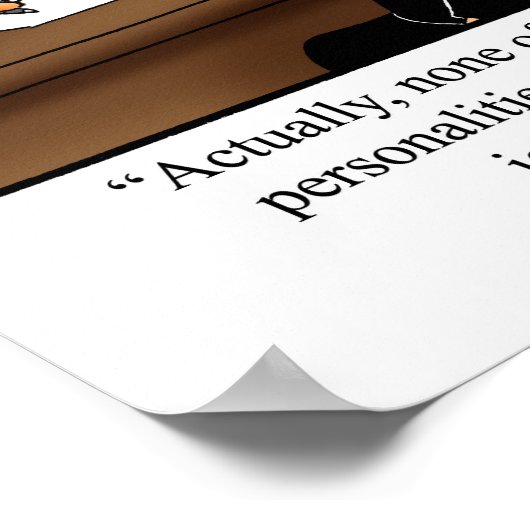 Funny Büro Humor Poster "Job References" (Ecke)