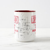 Funny Büro Humor Workplace Joke Zweifarbige Tasse (Mittel)