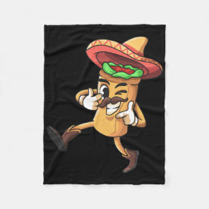 Funny Burrito Mexican Cinco De Mayo Fiesta Kostüm Fleecedecke