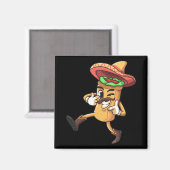 Funny Burrito Mexican Cinco De Mayo Fiesta Kostüm Magnet (Vorderseite/Rückseite)