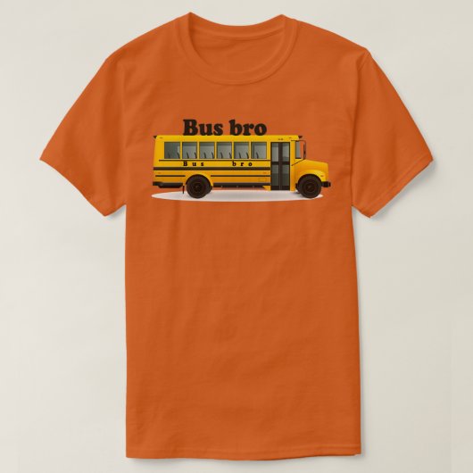 Funny Bus Bro T-Shirt (Design vorne)