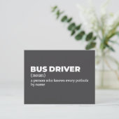 Funny Bus Operator bedeutet Geschenk Postkarte (Stehend Vorderseite)