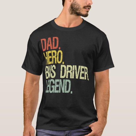 Funny Busfahrer Papa T-Shirt (Vorderseite)