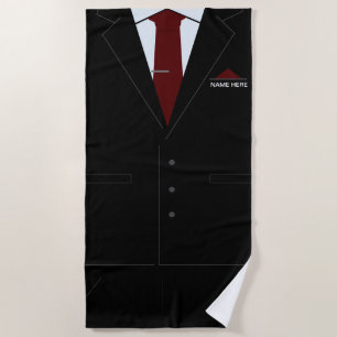 Funny Business Beach Handtuch mit Individuelle Nam