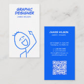 Funny Business Card - Lächeln Sie! Visitenkarte (Vorne/Hinten)