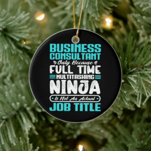 Funny Business Consultant Beruf Keramik Ornament