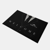 Funny Business Doormat mit Individuelle Name Text Fußmatte (Schrägansicht)