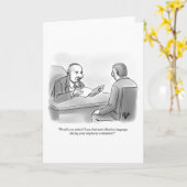 Funny Business Employee Spaß Blank Greeting Card Karte (Gelbe Blume)
