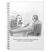 Funny Business Evaluation Spaß Notebook Notizblock (Vorderseite)