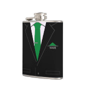 Funny Business Flask mit Individuelle Name Flachmann (Links)
