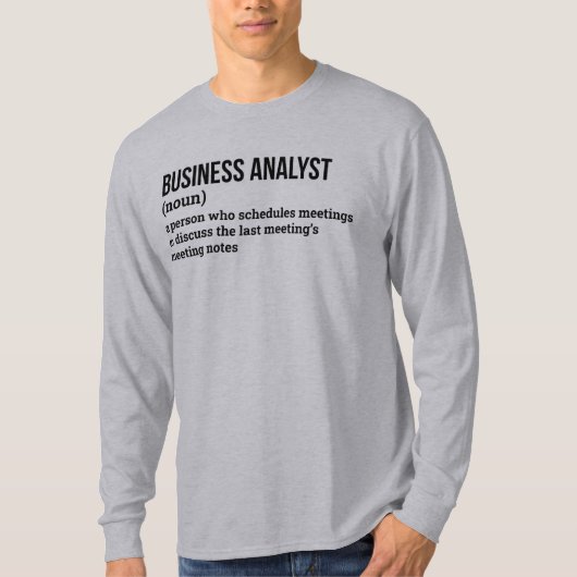 Funny Business Intelligence Analyst Definition T-Shirt (Vorderseite)