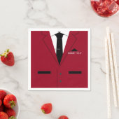 Funny Business Napkins mit Individuelle Name Text Serviette (Beispiel)