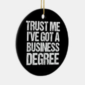 Funny Business School Abschluss MBA-Abschluss Keramik Ornament (Rechts)