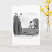 Funny Business Spaß Blank Grußkarte Karte (Gelbe Blume)