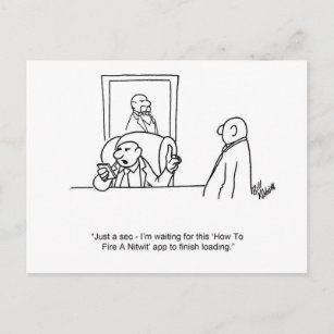 Funny Business Spaß "Feuer ein Nitro" Postkarte