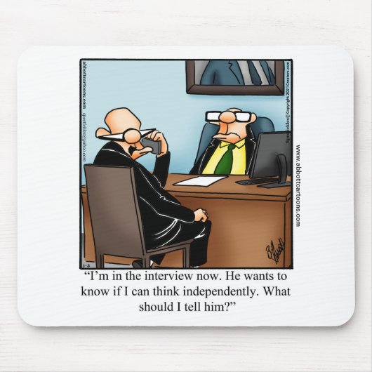 Funny Business Spaß Mouse Pad Mousepad (Vorne)