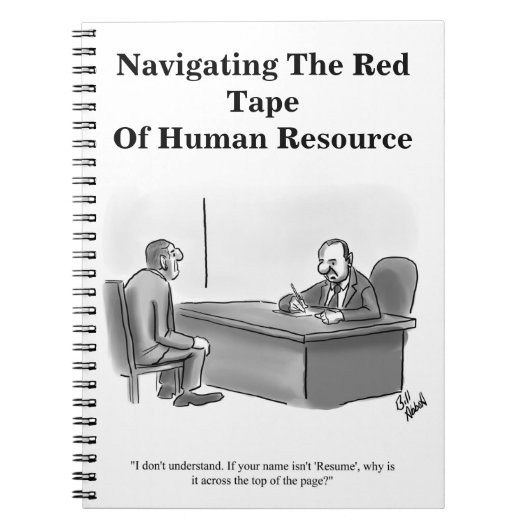 Funny Business Spaß Notebook Notizblock (Vorderseite)