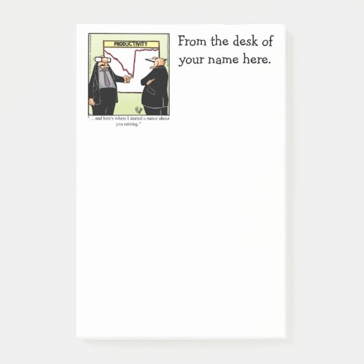 Funny Business Spaß Personalizable Post It Notes Post-it Klebezettel (Vorderseite)