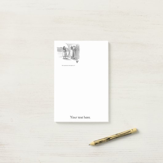 Funny Business Spaß Post-it Klebezettel (Auf Schreibtisch)