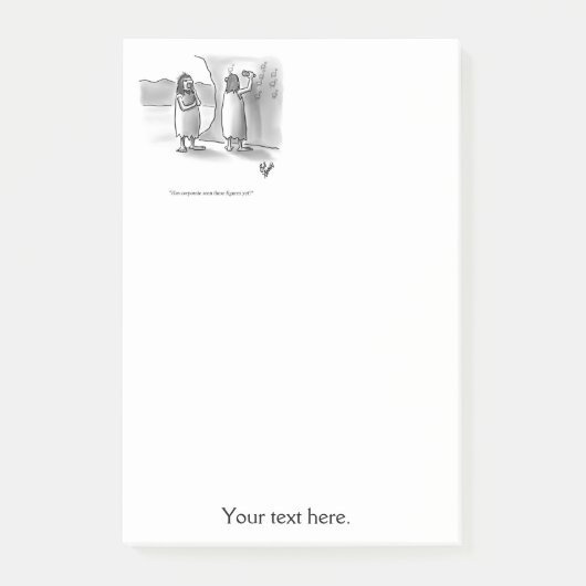 Funny Business Spaß Post-it Klebezettel (Vorderseite)