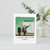 Funny Business Spaß Postcard Postkarte (Stehend Vorderseite)