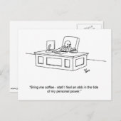 Funny Business Spaß Postcard Postkarte (Vorne/Hinten)