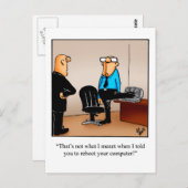 Funny Business Spaß Postkarten (Vorne/Hinten)