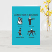 Funny Business Terms of Retirement Karte (Gelbe Blume)