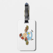 Funny Busy Waitress Overworked Server Gepäckanhänger (Rückseite vertikal)