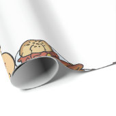 Funny Busy Waitress Overworked Server Geschenkpapier (Rolleneckpunkt)