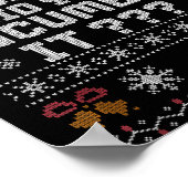 Funny But Did You Doent It Holiday Office Ugly Chr Poster (Ecke)