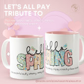 Funny but True Hello Spring Keramik Tasse