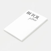 Funny Butch Masc Lesbian Wife Gift Anniversary  Post-it Klebezettel (angewinkelt)