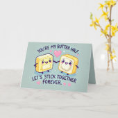 Funny Butter Halber Valentinstag Karte (Gelbe Blume)