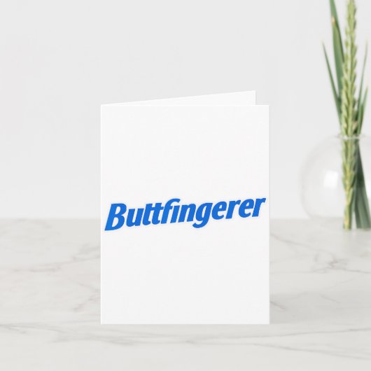Funny Buttfingerer Tee Butt Fingerer Halloween Emb Karte (Vorderseite)