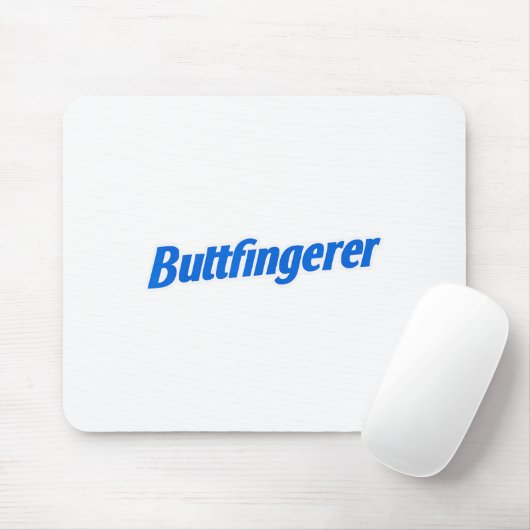 Funny Buttfingerer Tee Butt Fingerer Halloween Emb Mousepad (Mit Mouse)
