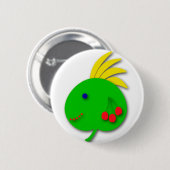 Funny Button Green Apple (Vorne & Hinten)