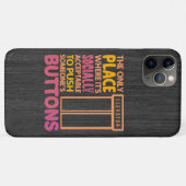 Funny Button Pusher Quotes Elevator Mechanischer S Case-Mate iPhone Hülle (Rückseite (Horizontal))