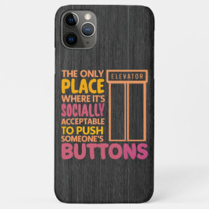 Funny Button Pusher Quotes Elevator Mechanischer S Case-Mate iPhone Hülle