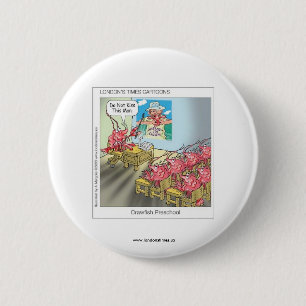 Funny Buttons: Kühe: Crawfish Vorschule Button