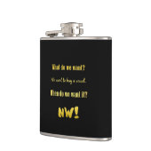 Funny Buy a Vowel — Now! Flachmann (Links)