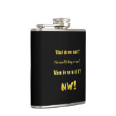 Funny Buy a Vowel — Now! Flachmann (Rechts)