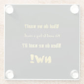 Funny Buy a Vowel — Now! Glasuntersetzer (Rückseite)