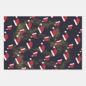 Funny Buzz auf Rock Alberner Spaß Schwarzer Weihna Geschenkpapier Set (Vorderseite 3)