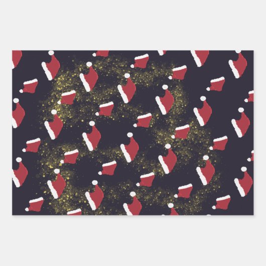 Funny Buzz auf Rock Alberner Spaß Schwarzer Weihna Geschenkpapier Set (Vorderseite 3)